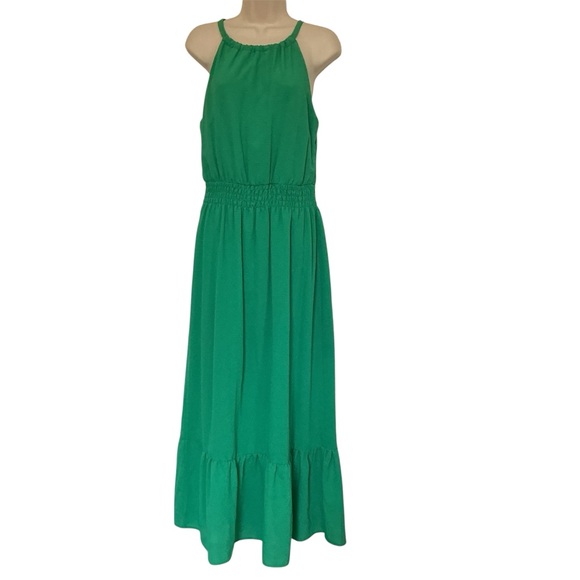 NWT Spense Summer Dress Lined Green Size 8 Women's Strap Maxi Halter Type - Picture 1 of 9